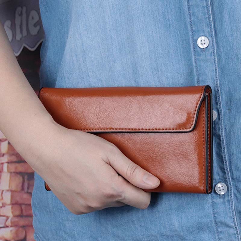 <Shipped within 24 hours> Multi-Function Minimalist Genuine Leather Wallet