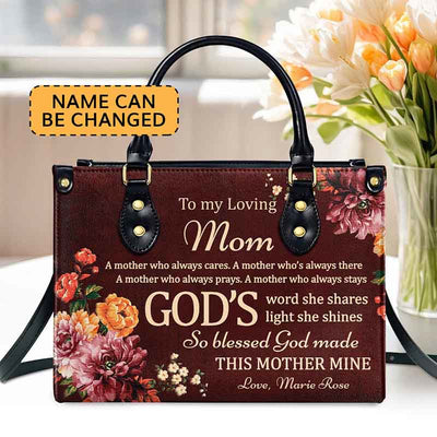 Custom Name Tote For Women To My Loving Mom