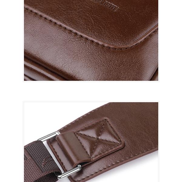 Limited Stock: Anti-theft Double Compartment PU Leather Sling Bag