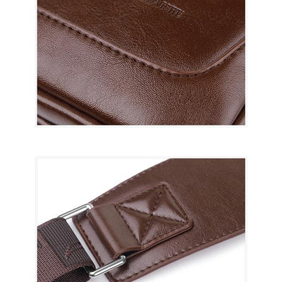 <Shipped within 24 hours> Anti-theft Double Compartment PU Leather Sling Bag