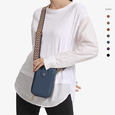 Double Compartment Crossbody Bag For Women Accordion Phone Bag