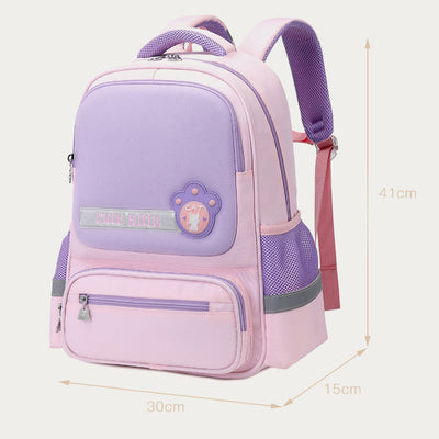 Backpack For Child Casual Cute Color Nylon Large Schoolbag