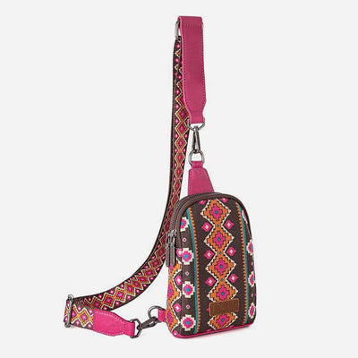 Vintage Bohemian Sling Bag Ethnic Style Crossbody Bag For Women