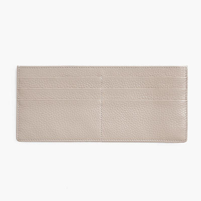 Ultra Thin Leather Wallet Plain Color Long Purse For Women