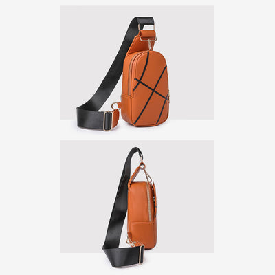 Sling Bag For Women Outing Sports Printing Leather Crossbody Bag