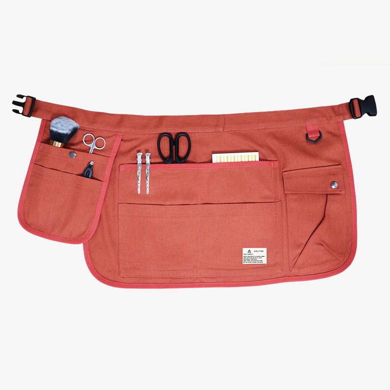 Women Men Multiple Pocket Short Apron Durable Canvas Tools Bag