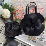 Petal Flower Handbag For Party Solid Color Evening Bag