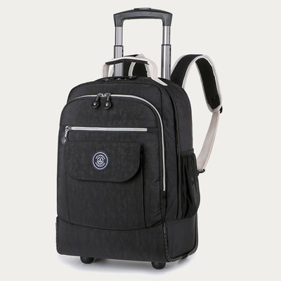 Dual Use Backpack For Travel Pull Rod Rolling Tote