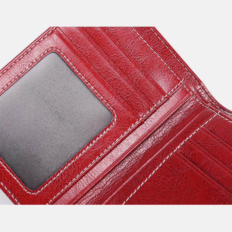 <Shipped within 24 hours> Genuine Leather RFID Blocking Trifold Wallet