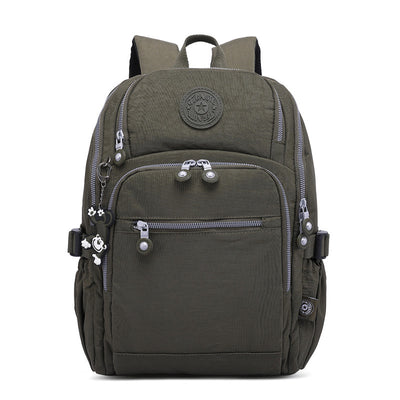 Solid Color Multi-pocket Travel Backpack