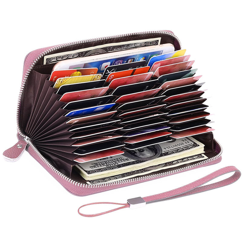 RFID Genuine Leather Card Wallet