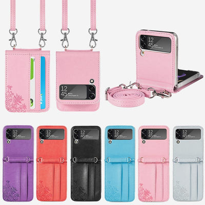 Samsung Galaxy Z Flip 3/4/5 Phone Case Crossbody Phone Bag Wallet