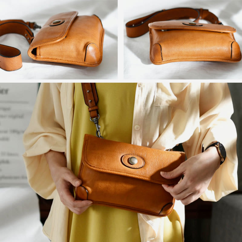 Crossbody Bag For Women Leisure Style Genuine Leather Shopping Bag