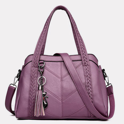 <Shipped within 24 hours> Top-Handle Bag Tassel Large Capacity Crossbody Bag