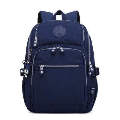 Solid Color Multi-pocket Travel Backpack