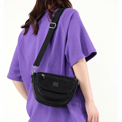 Waterproof Nylon Saddle Bag Small Crossover Shoulder Sling Purse