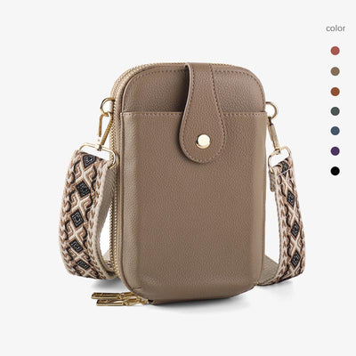 Double Compartment Crossbody Bag For Women Accordion Phone Bag