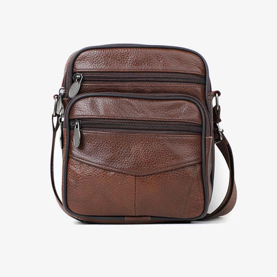 Retro Small Messenger Bag for Men Genuine Leather Shoulder Bag Purses