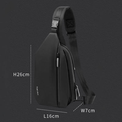 Lightweigh Travel Bag for Men Trendy One-Shoulder Sling Bag Daypack