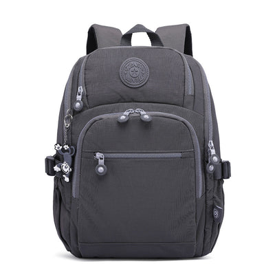 Solid Color Multi-pocket Travel Backpack