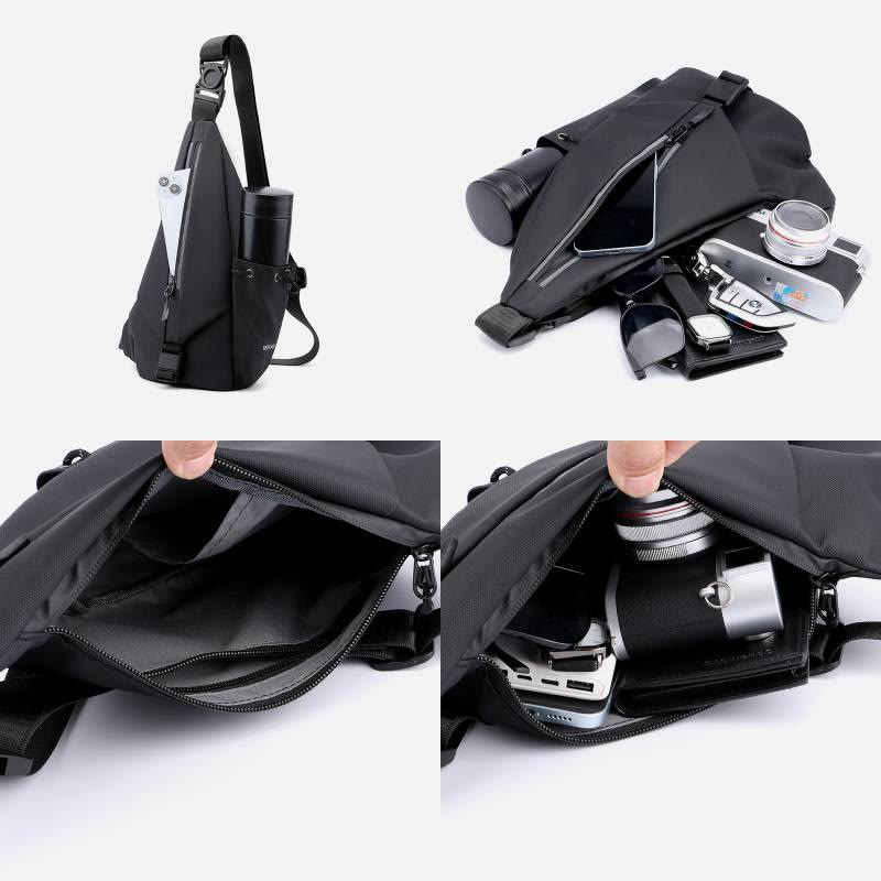 Waterproof Reflective Sling Bag Chest Bag for Men Travel Sport Purses