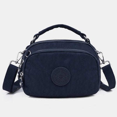 Limited Stock: Multi-Pocket Lightweight Nylon Crossbody Bag with Top Handle