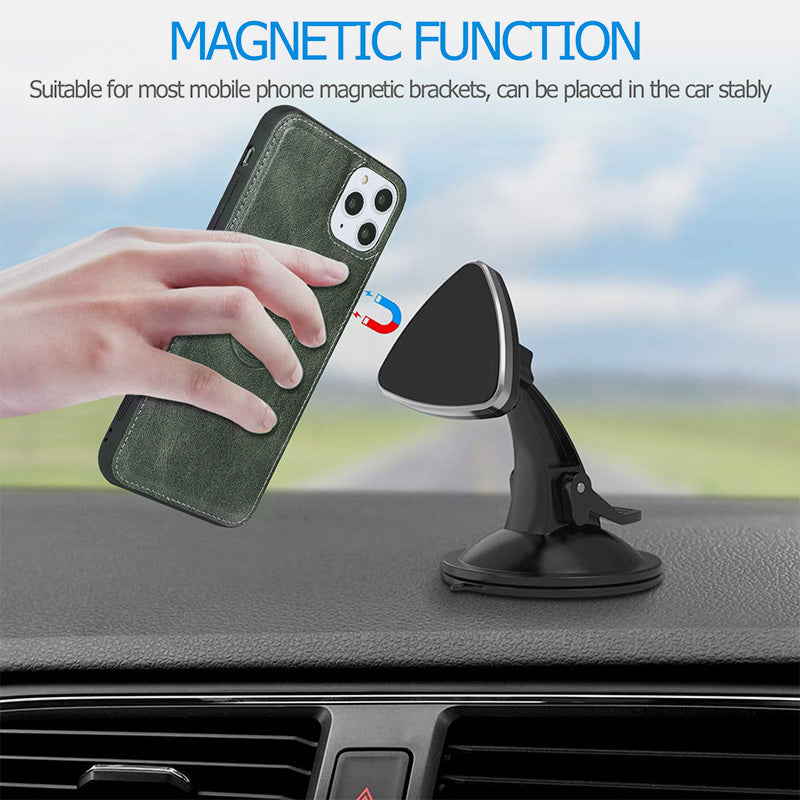 Multifunctional Leather Detachable Wallet Magnetic Phone Case for iPhone16/15/14/13