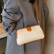 Soft Vegan Leather Purse Elegant Buckled Crossbody Bag For Women
