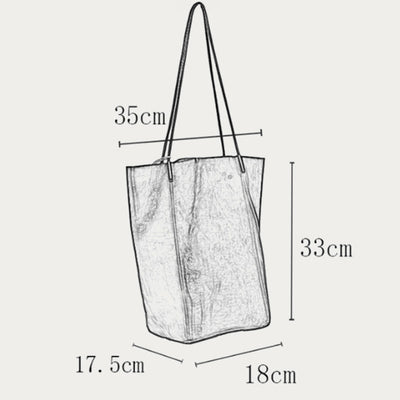 Handmade Tote Bag For Women Large Capacity Retro Simple Bag