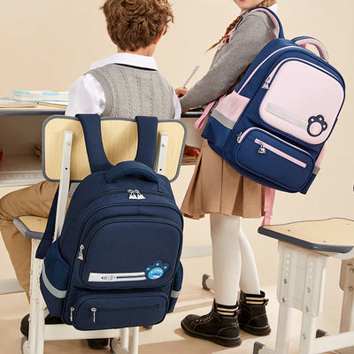 Backpack For Child Casual Cute Color Nylon Large Schoolbag