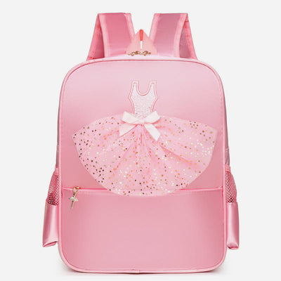 Girls Dance Backpack Ballerina Dress Decor Kids Dance Schoolbag