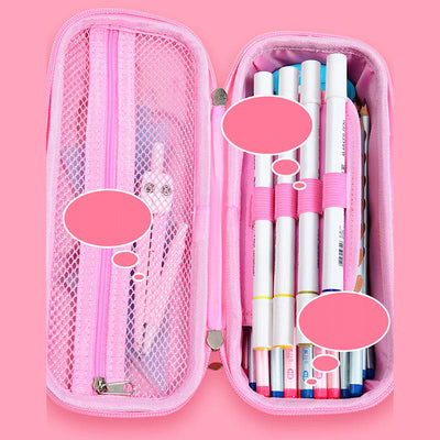 Cute Pencil Case For Kids Large Capacity Coded Lock Case