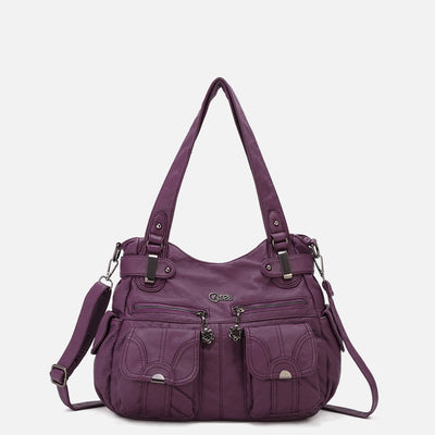 Tote For Women Daily Outing Multiple Pocket Solid Color Bag