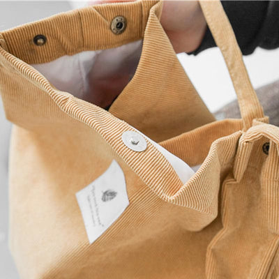 Tote Bag for Women Large Capacity Corduroy School Shoulder Bag