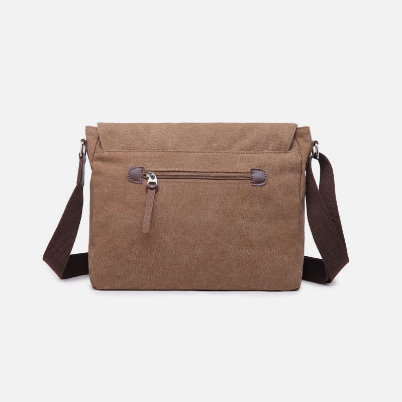 <Shipped within 24 hours> Messenger Bag for Men Large Capacity Casual Canvas Shoulder Bag