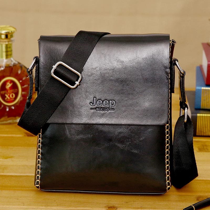 Messenger Bag for Men Lightweight Business PU Leather Briefcase