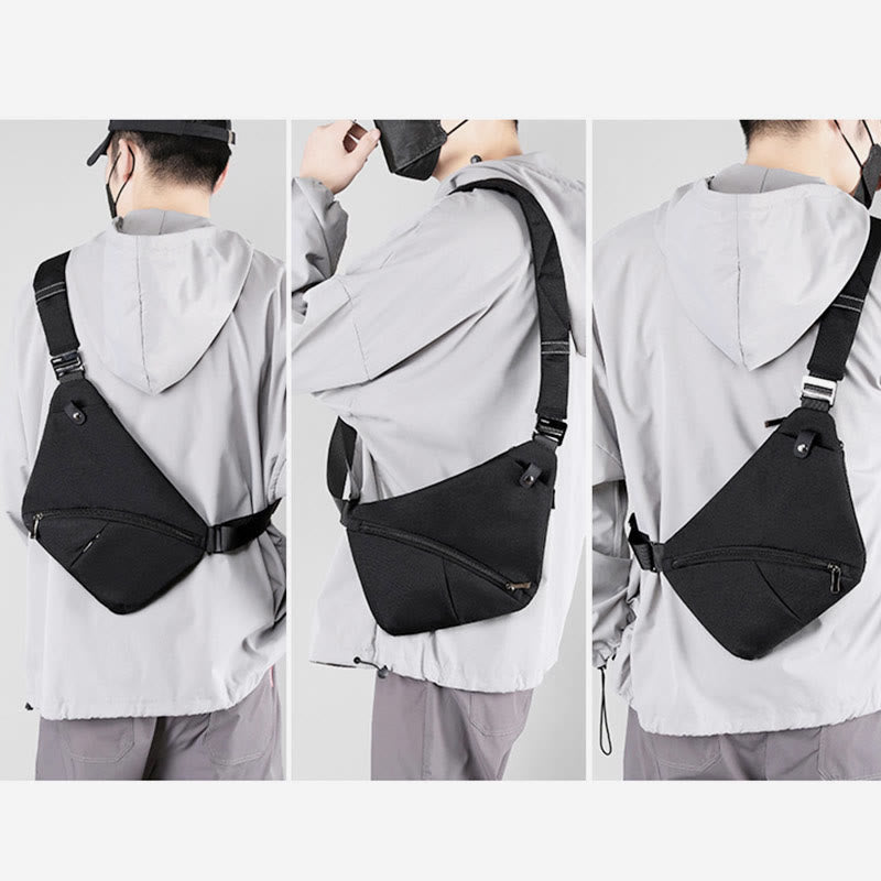 Sling Bag For Men Outdoor Travel Nylon Crossbody Day Pack