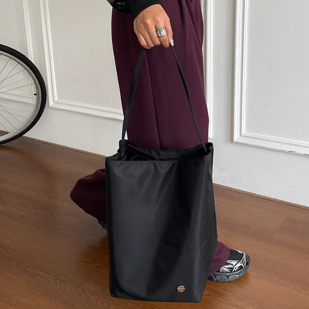 Large Single Shoulder Tote For Women Minimalist Oxford Underarm Bag