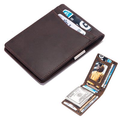 Minimalist Bifold Leather Wallet