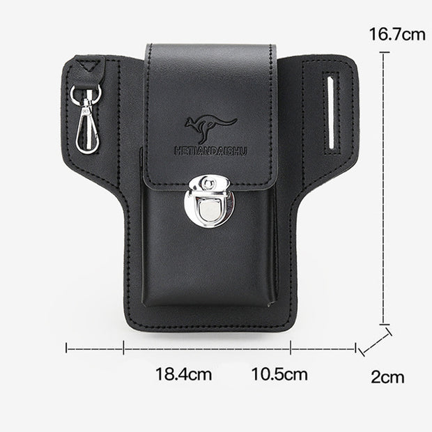Limited Stock: Leather Phone Pouch for Belt Universal Smartphone Holster