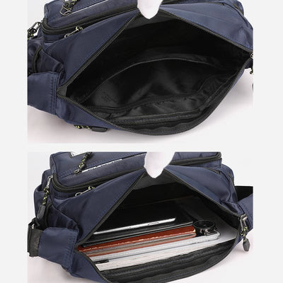 Crossbody Bag For Men Large Capacity Nylon Casual Shoulder Bag