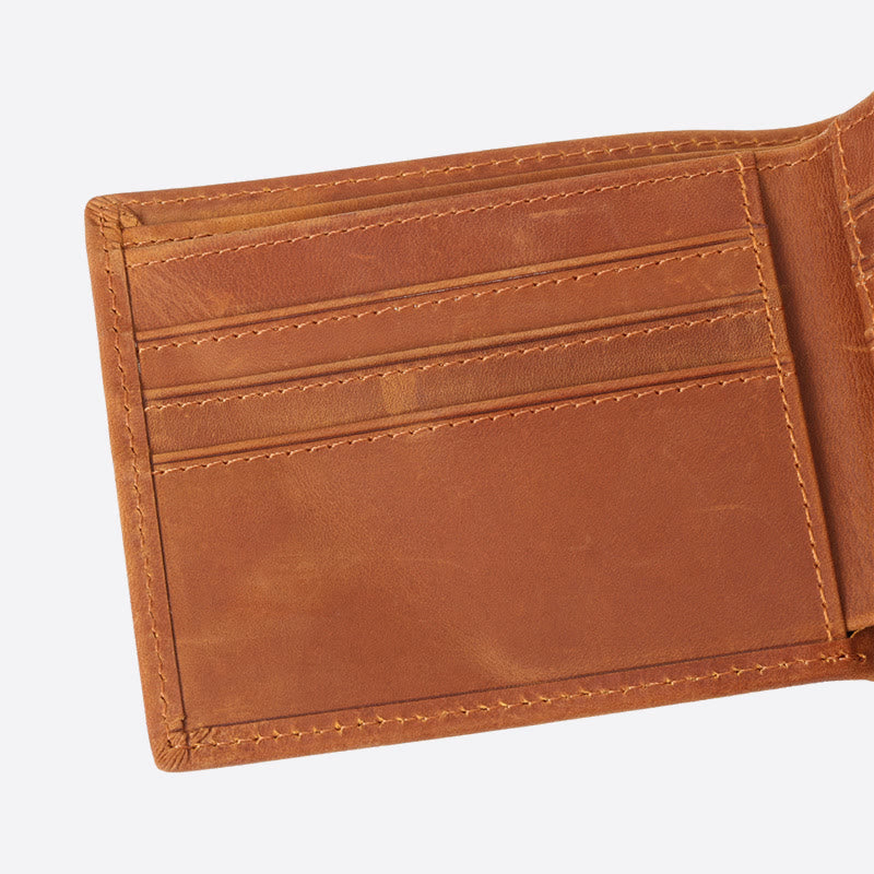 It's All About The Money Engrave Leather For Men RFID Purse