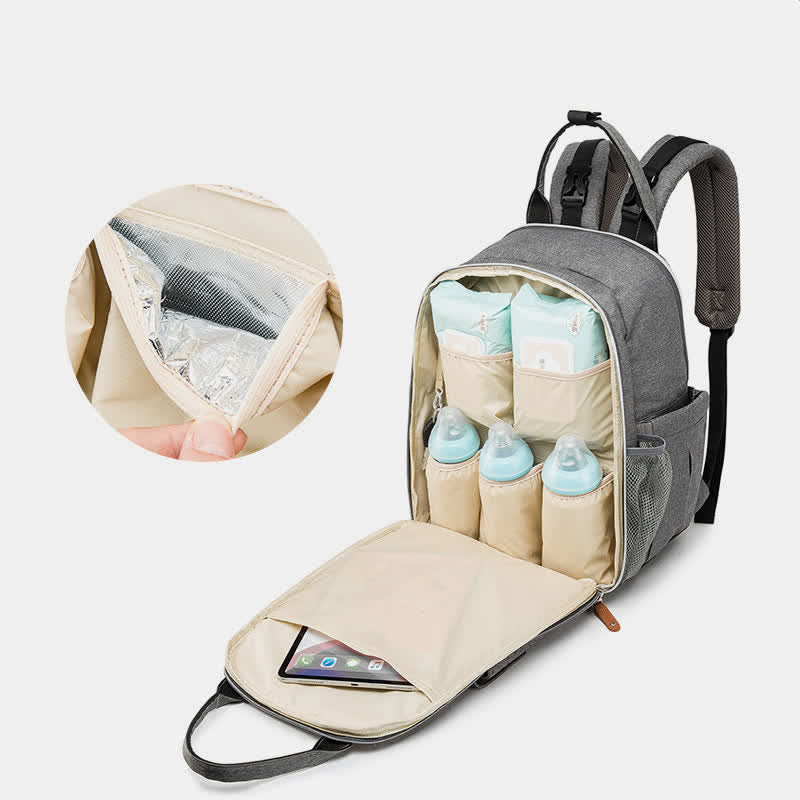 Diaper Bag Backpack Multifunction Waterproof Mommy Bag with Changing Pad