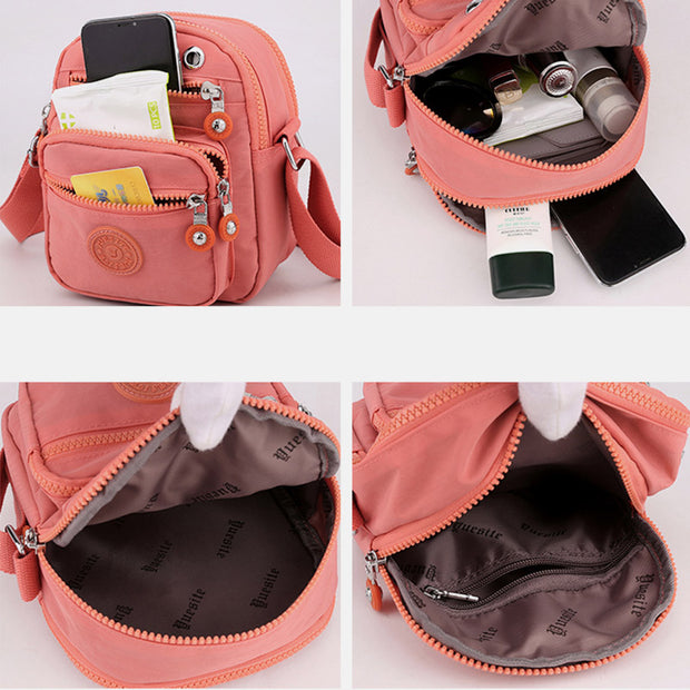 Women's Mini Crossbody Bag Lightweight Multi Pocket Shoulder Bag Purses