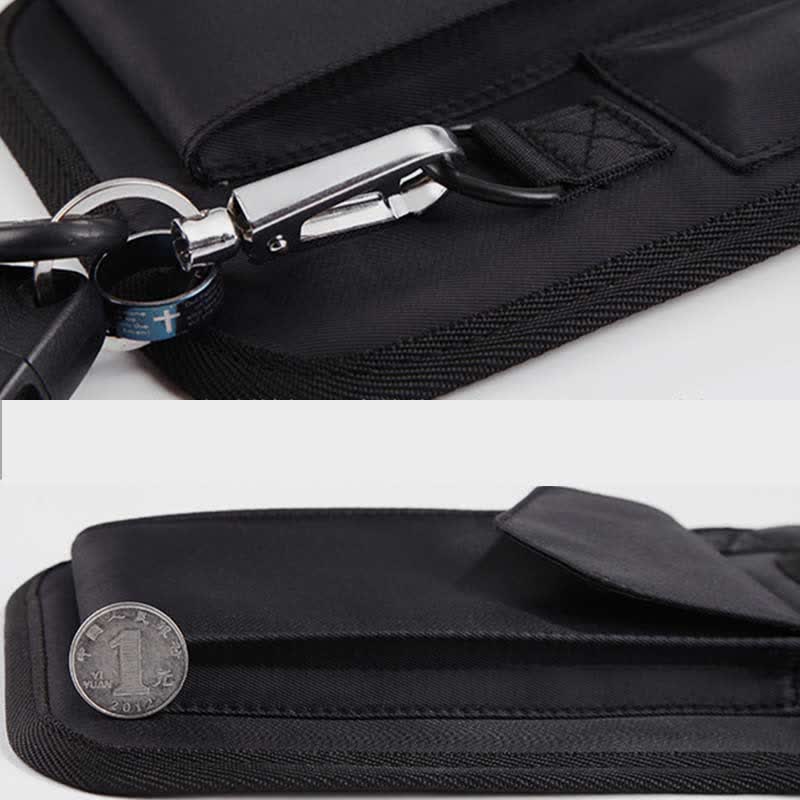 Anti-theft Hidden Underarm Strap Wallet Nylon Holster Bag Double Shoulder Pocket