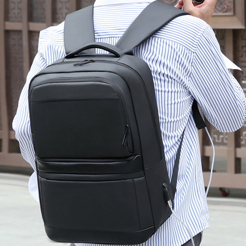 Gentle Backpack For Men USB Charging Business Large Laptop Bag