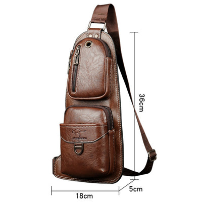 Sling Bag Backpack for Men Crossbody Chest Bag Daypack Outdoor Travel