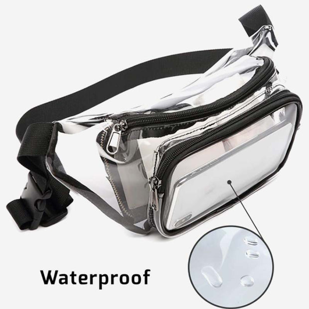 Large Capacity Waterproof Transparent Cute Waist Bag