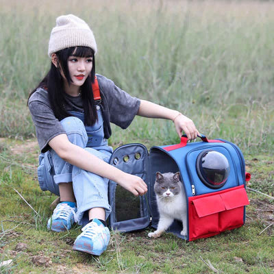 Pet Carrier Backpack for Small Dogs Cats Waterproof Foldable Pet Carrier