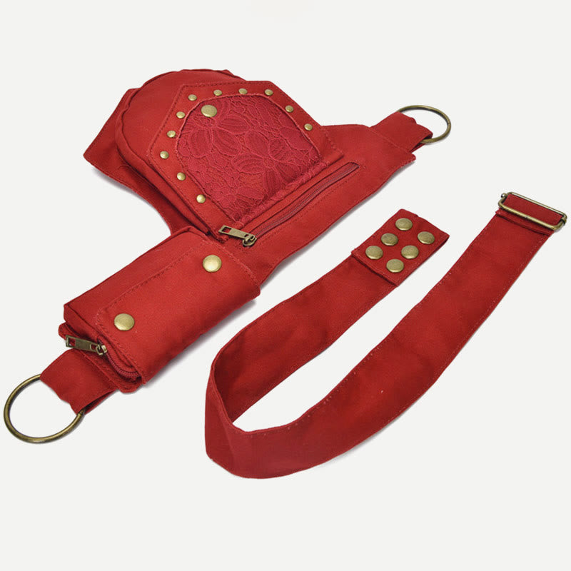 Waist Bag For Women Retro Crossbody Multifunctional Casual Belt Bag